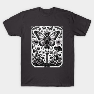 Fairycore Skeleton Fairy T-Shirt